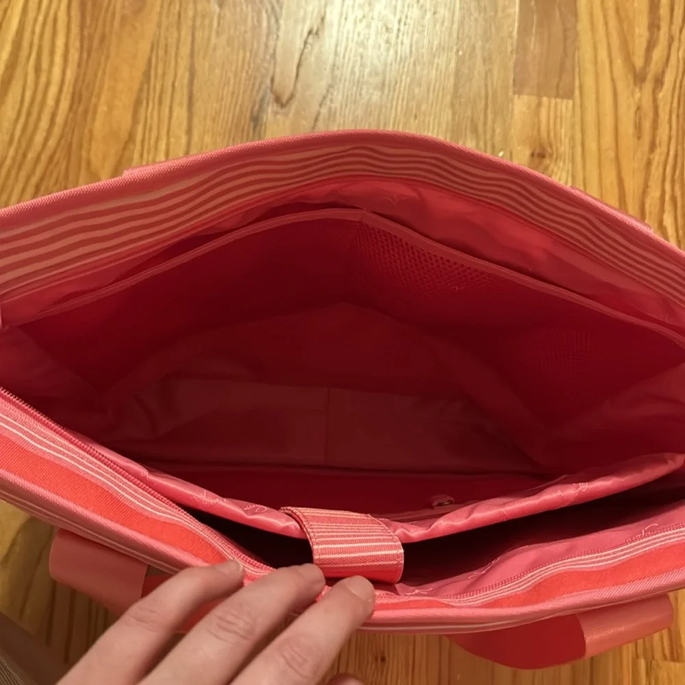 Vera Bradley Pink Striped Tote - Picture 7 of 14